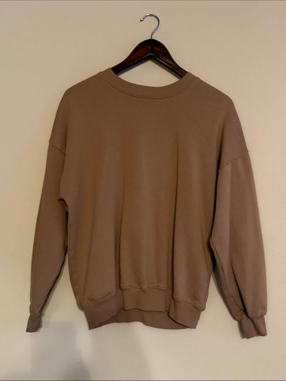 BP. Women's Crewneck Sweatshirt in Camel Brown